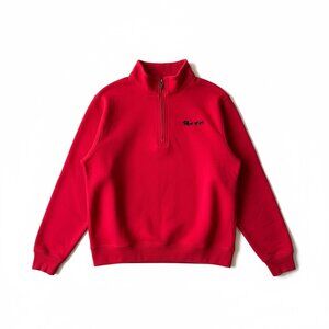 Peter Millar Red Quarter Zip Pullover Sweatshirt XL Embroidered